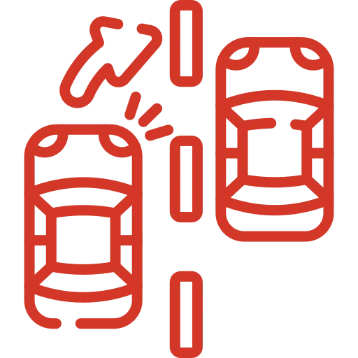 Icon of cars overtaking